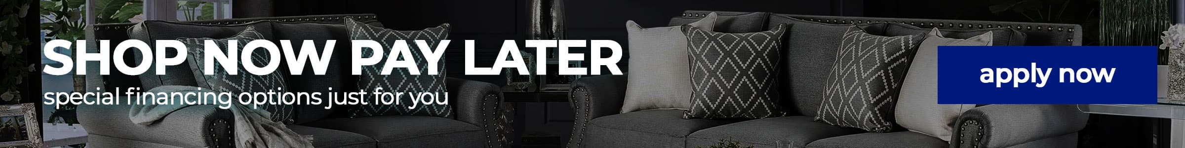 Shop Now Pay Later - apply now